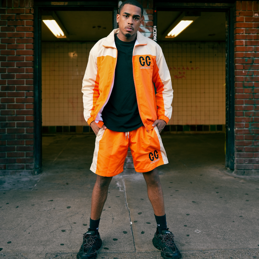 Orange  "Windbreaker" Set