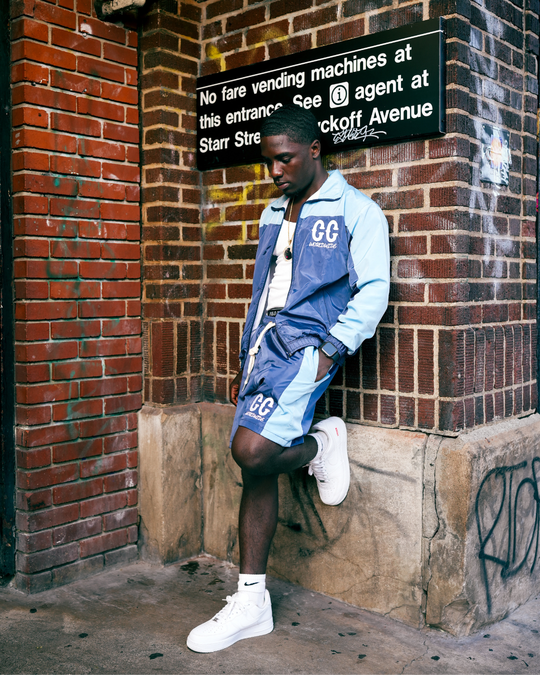 Blue "Windbreaker" Set