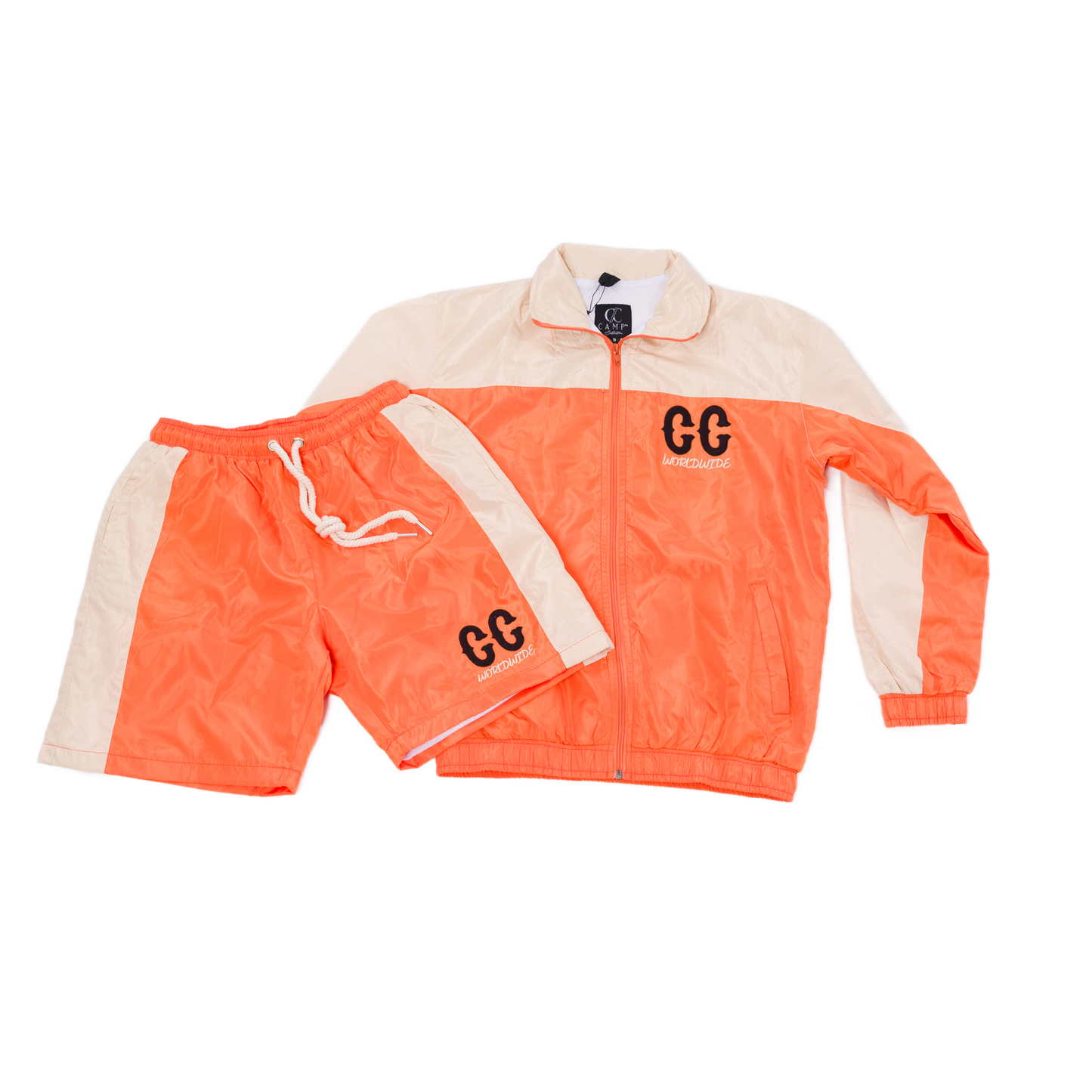 Orange  "Windbreaker" Set
